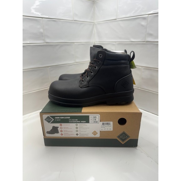 The Original Muck Boot Company Other - MUCK MEN'S CHORE FARM LEATHER lace up BOOT men's 8.5 composite toe